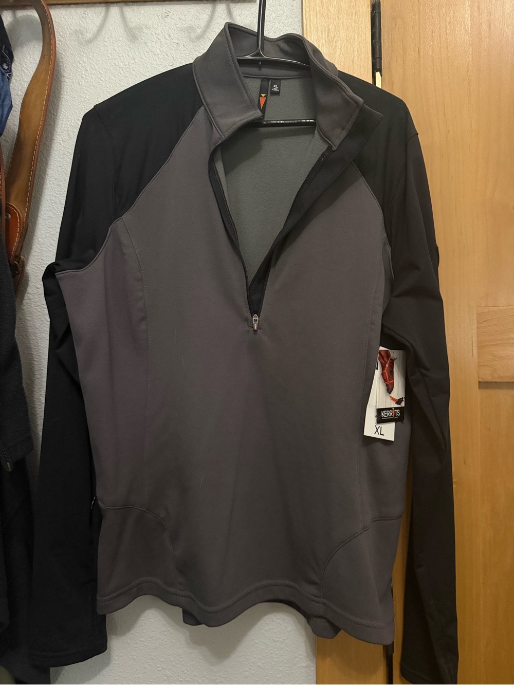 Kerrits Half-Zip Performance Jacket - Gray/Black